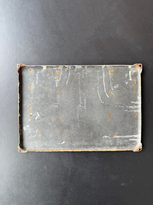 Emaille bord - Volledige vergunning